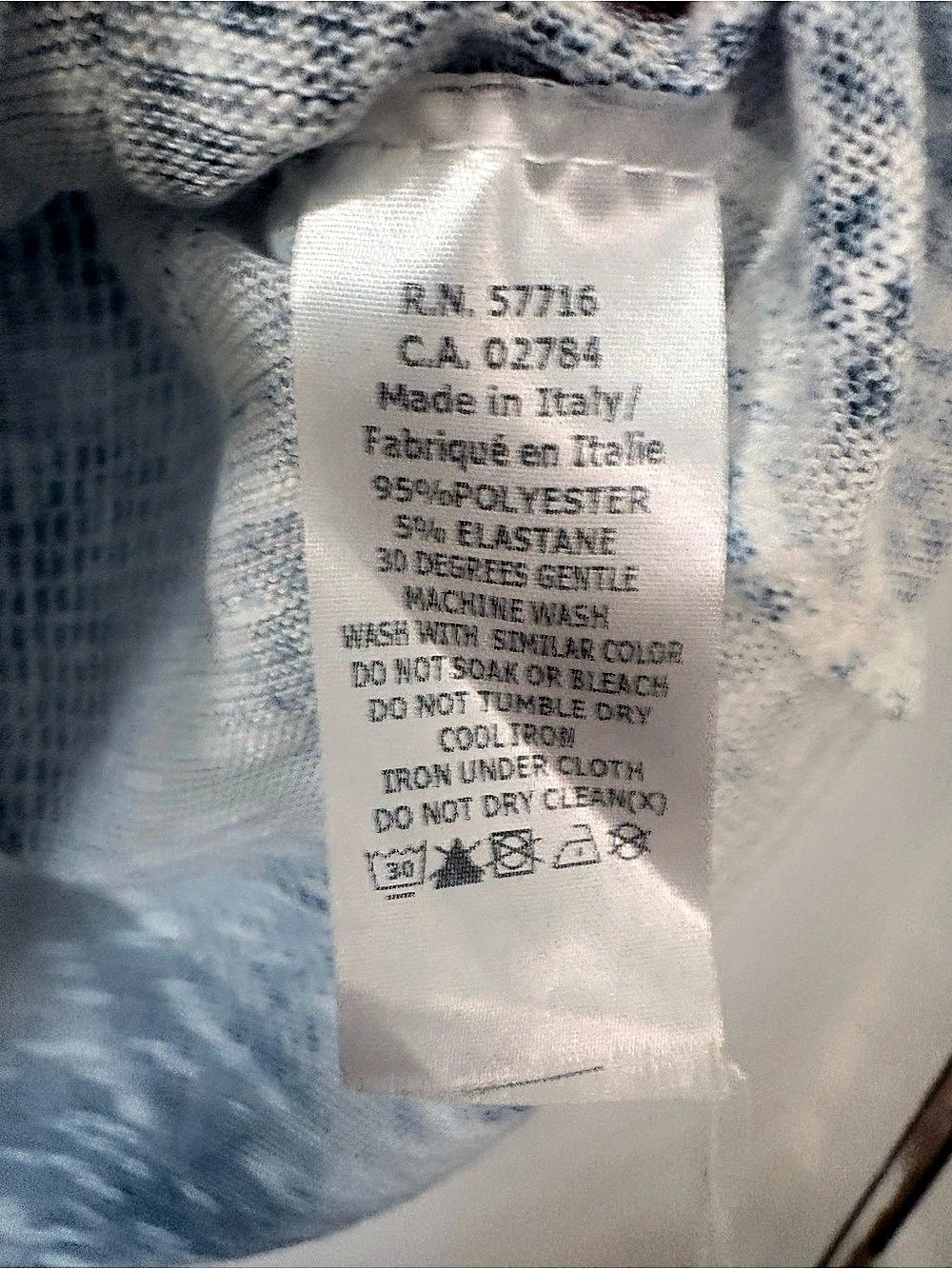 (281)Papillon Blue & White Long Sleeve Size Small - Picture 6 of 8